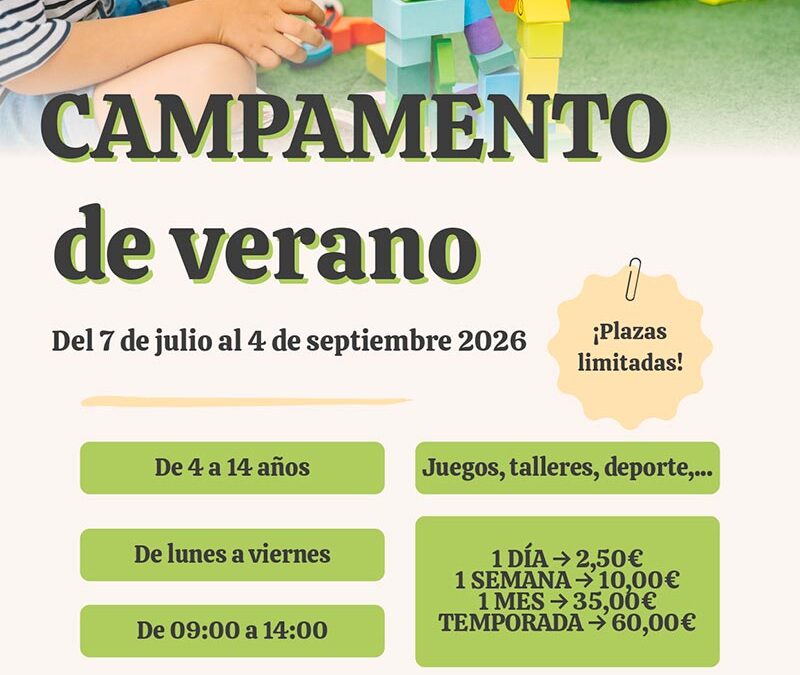 CAMPAMENTO DE VERANO 2026